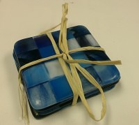 Play Date Project: Fused Glass Coaster Set