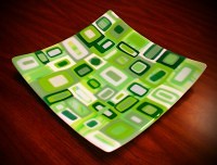 Play Date Project: Fused Glass 12" Square Tray