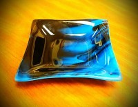 Play Date Project: Fused Glass 7" Square Bowl